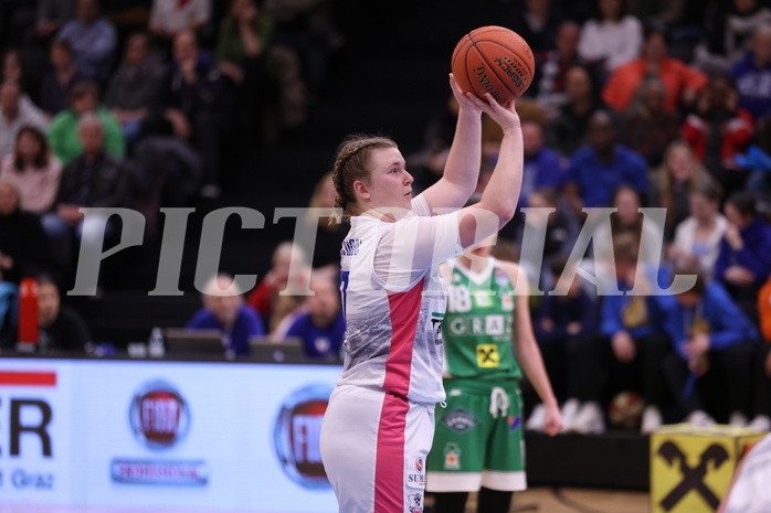 12.03.2023, Graz, Raiffeisen Sportpark, Basketball Damen Superliga 2022/23, Semifinale Spiel 2, UBSC-DBBC Graz vs. UBI Holding Graz,  