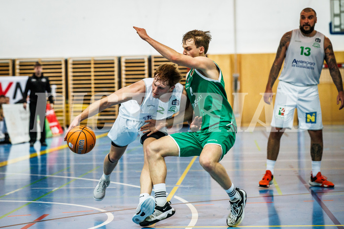 Basketball, Basketball Zweite Liga 2024/25, Grunddurchgang 16.Runde, UDW Alligators, KOS Celovec, Luis Göd (2)