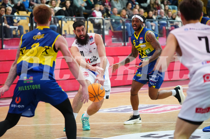 Win2day Basketball Superliga 2024/25, Grunddurchgang, 10. Runde, Kapfenberg vs. UBSC Graz


