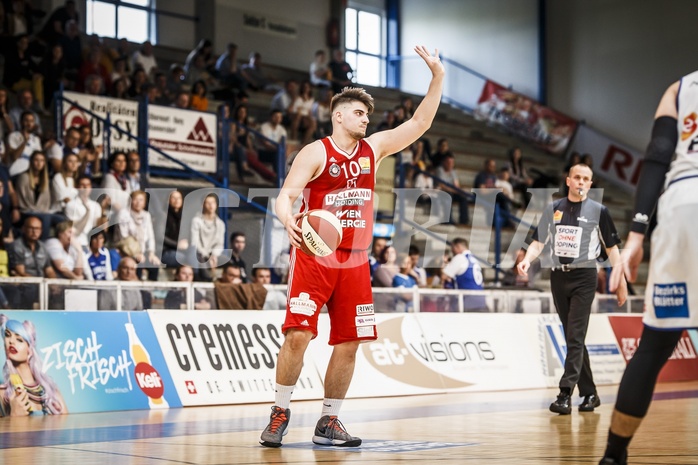 Basketball, ABL 2018/19, Playoff VF Spiel 1, Oberwart Gunners, BC Vienna, Luca Gvozden (10)