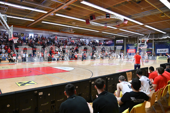 Basketball Superliga 2024/25, Playoff, Viertelfinale Spiel 3, Flyers Wels vs BBC Nord Dragonz,
