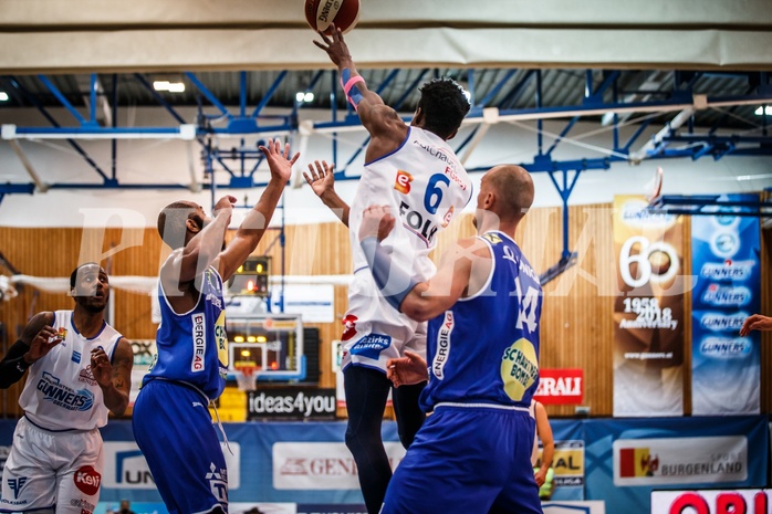 Basketball, ABL 2018/19, Playoff HF Spiel 1, Oberwart Gunners, Gmunden Swans, Dwane Miner (6)