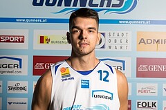Basketball, ABL 2017/18, Teampictures, Oberwart Gunners, , Benjamin Blazevic (12)