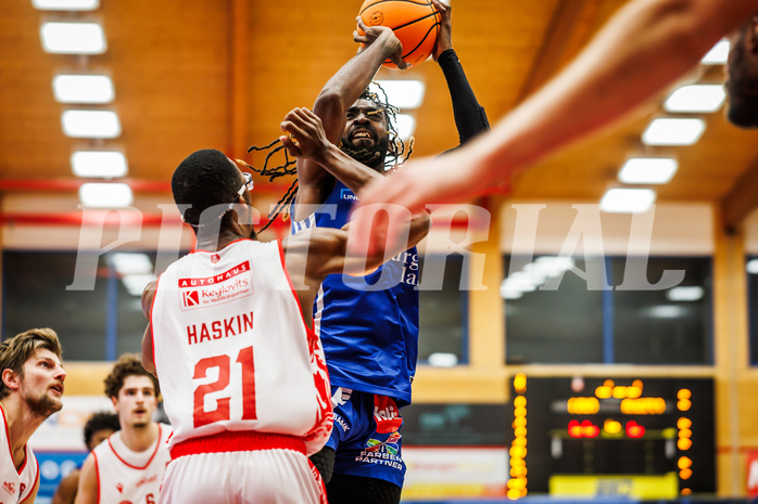 Basketball, win2day Basketball Superliga 2024/25, Grunddurchgang 6.Runde, Traiskirchen Lions, Oberwart Gunners, Siegfried Reid (5)