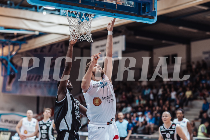 Basketball, Basketball Superliga 2023/24, Grundduchgang Runde 4., Oberwart Gunners, Kapfenberg Bulls, Daniel Koeppel (14)