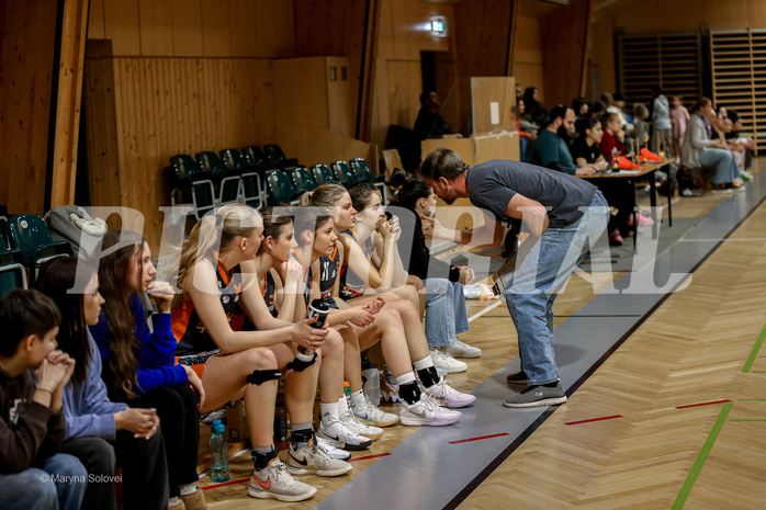 22.02.2025 Österreichischer Basketballverband 2024/25, SLWU19 Basket Flames UNION vs Basket Duchess