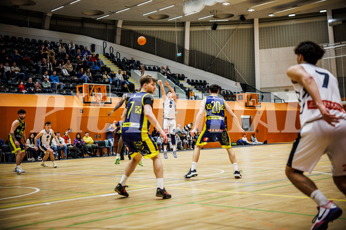 Basketball, Basketball Zweite Liga 2024/25, Grunddurchgang 17.Runde, Vienna Timberwolves, Future Team Steiermark, Philipp D'Angelo (9)