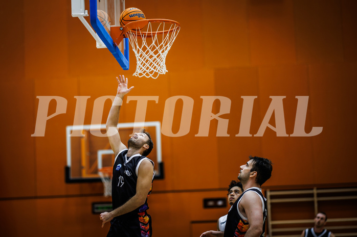 Basketball, Basketball Zweite Liga 2024/25, Grunddurchgang 3.Runde, Vienna Timberwolves, Vienna United, Marko Bakula (19)