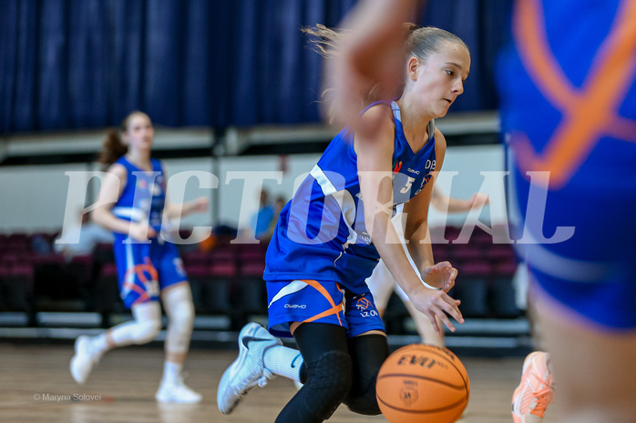27.04.2025 Österreichischer Basketballverband 2024/25, SLWU16 VF Basket Flames UNION vs. DBB  Basketgirls Wels