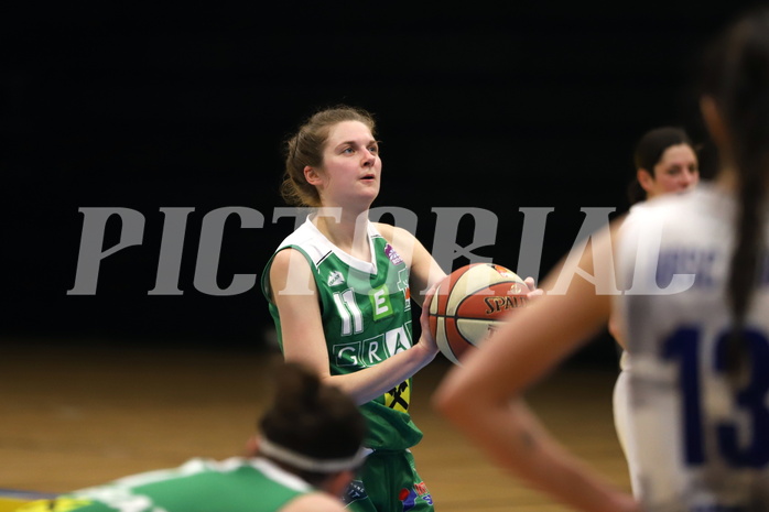 12.02.2022, Basketball Damen Superliga 2021/22, Grunddurchgang 8.Runde,  
UBSC-DBBC Graz vs. UBI Graz. 