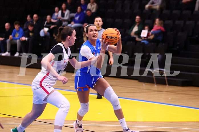 03.03.2024, Graz, Raiffeisen Sportpark, Basketball Damen Superliga 2023/24, Grunddurchgang 14.Runde, UBSC-DBBC Graz - DBB OCS Diamond Ladies Wels ,  