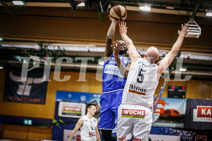 Basketball, bet-at-home Basketball Superliga 2020/21, Platzierungsrunde 9.Runde, Kapfenberg Bulls, Oberwart Gunners, Quincy Diggs (13)