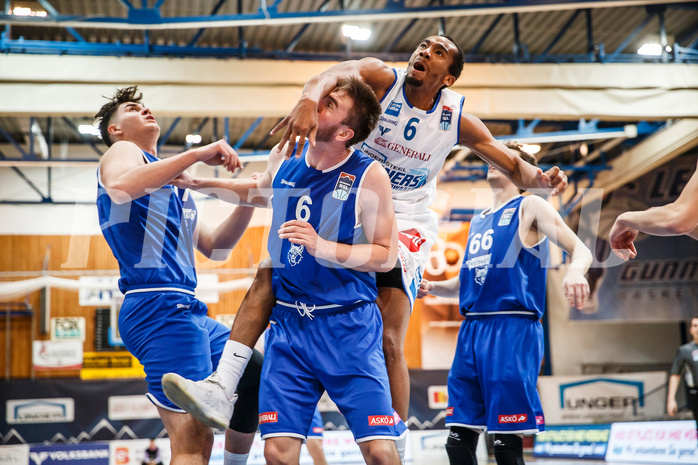 Basketball, Admiral Basketball Superliga 2019/20, Grunddurchgang 13.Runde, Oberwart Gunners, Vienna D.C. Timberwolves, Lawrence Alexander (6)