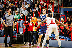 Basketball, win2day Basketball Superliga 2024/25, Grunddurchgang 20.Runde, Traiskirchen Lions, BBC Nord Dragonz, Valentin Pasterk (6)