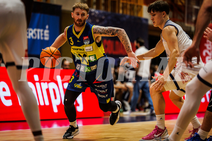 Basketball, win2day Basketball Superliga 2024/25, Grunddurchgang Runde 13, BBC Nord Dragonz, UBSC Graz, Cooper Robb (3)
