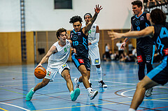 Basketball, Basketball Zweite Liga 2024/25, Grunddurchgang 13.Runde, UDW Alligators, Vienna Timberwolves, Simon Marek (11), Dean-Leon Cantor (19)