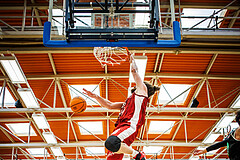 Basketball, Basketball Zweite Liga 2023/24, Playoff, Finale Spiel 1, Mistelbach Mustangs, Union Deutsch Wagram Aligators, Ian Moschik (20)