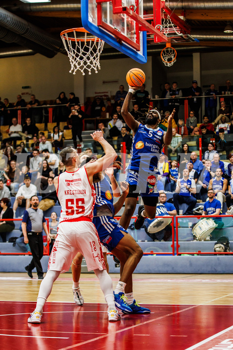 Basketball, Win2Day Superliga 2024/25, 2. Platzierungsrunde, Traiskirchen Lions, Oberwart Gunners, Siegfried 