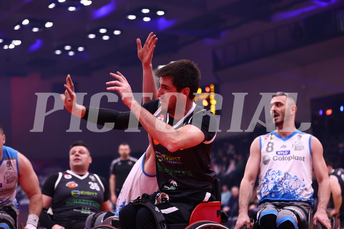 19.01.2025, Graz, Raiffeisen Sportpark, Rollstuhl BB Cup 2025, Finale, Flinkstones Graz vs Sitting Bulls Klosterneuburg,  