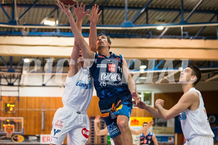 Basketball, ABL 2017/18, Grunddurchgang 15.Runde, Oberwart Gunners, Kapfenberg Bulls, Milan Stegnjaic (11)