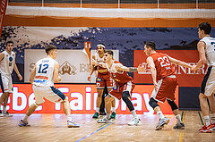 Basketball, Win2Day Superliga 2022/23, Grunddurchgang 15.Runde, Vienna Timberwolves, Arkadia Traiskirchen Lions, Jakob Lohr (12), Aleksandar Andjelkovic (7)