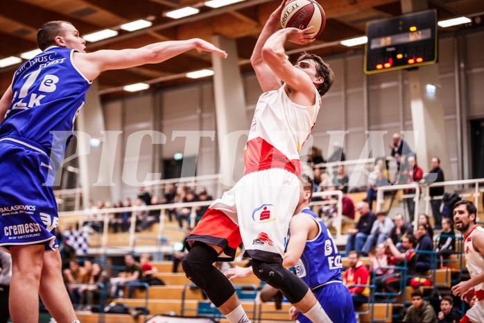 Basketball, ABL 2018/19, CUP Achtelfinale, UBC St. Pölten, Oberwart Gunners, Lukas Böck (13)