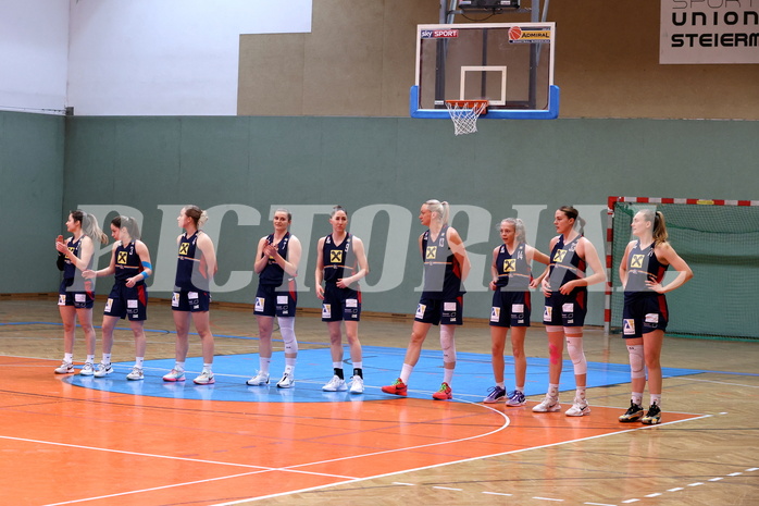 20.03.2024, Graz, Unionhalle A, Basketball Damen Superliga 2023/24, Semifinale, UBSC-DBBC Graz - SKN St. Pölten Frauen,  