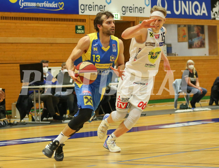 Basketball Superliga 2020/21, 2.Plazierungsrunde Gmunden Swans vs. SKN St.Pölten


