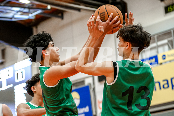 29.03.2025 Österreichischer Basketballverband 2024/25, SLMU16, Basket Dukes vs. KOS Celovec