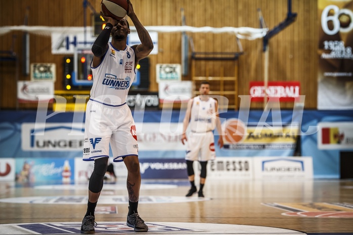 Basketball, ABL 2018/19, Playoff HF Spiel 1, Oberwart Gunners, Gmunden Swans, Justin Coleman (8)