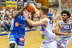 Basketball Superliga 2023/24, Playoff, Viertelfinale Spiel 1 Gmunden Swans vs. Oberwart Gunners
