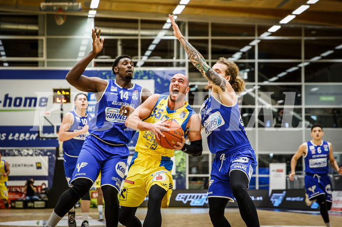 Basketball, bet-at-home Basketball Superliga 2021/22, Grunddurchgang 15.Runde, SKN St. Pölten Basketball, Oberwart Gunners, Mate Mandic (55)