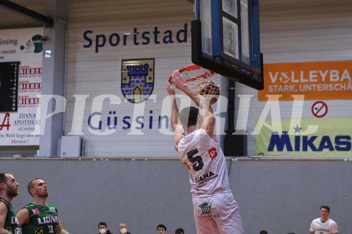 Basketball 2.Bundesliga 2020/21 Grunddurchgang 15.Runde  Jennersdorf Blackbirds vs Dornbirn Lions