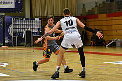 Basketball Superliga 2020/21, Grunddurchgang 18. Runde Flyers Wels vs. Klosterneuburg Dukes, Valentin Bauer (14), Aleksandar Andjelkovic (10)