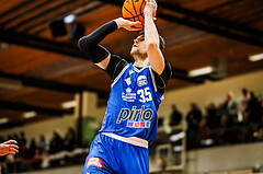 Basketball, Basketball Zweite Liga 2023/24, Viertelfinale Spiel 2, Mattersburg Rocks, Kufstein Towers, Justin Sedlak (35)