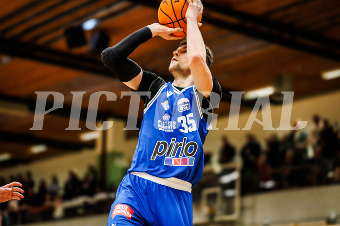 Basketball, Basketball Zweite Liga 2023/24, Viertelfinale Spiel 2, Mattersburg Rocks, Kufstein Towers, Justin Sedlak (35)