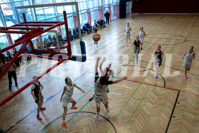 16.03.2025 Österreichischer Basketballverband 2024/25, SLWU14 Basket Flames UNION vs. VKL Vikings Swans