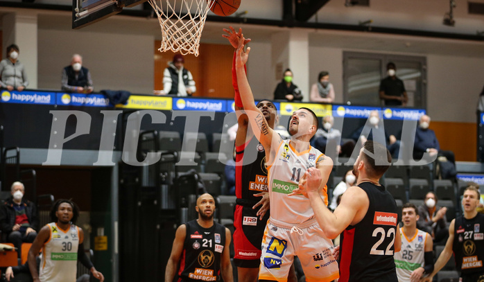 Basketball Superliga 2021/22, Grunddurchgang 12.Runde Klosterneuburg Dukes vs. BC Vienna
