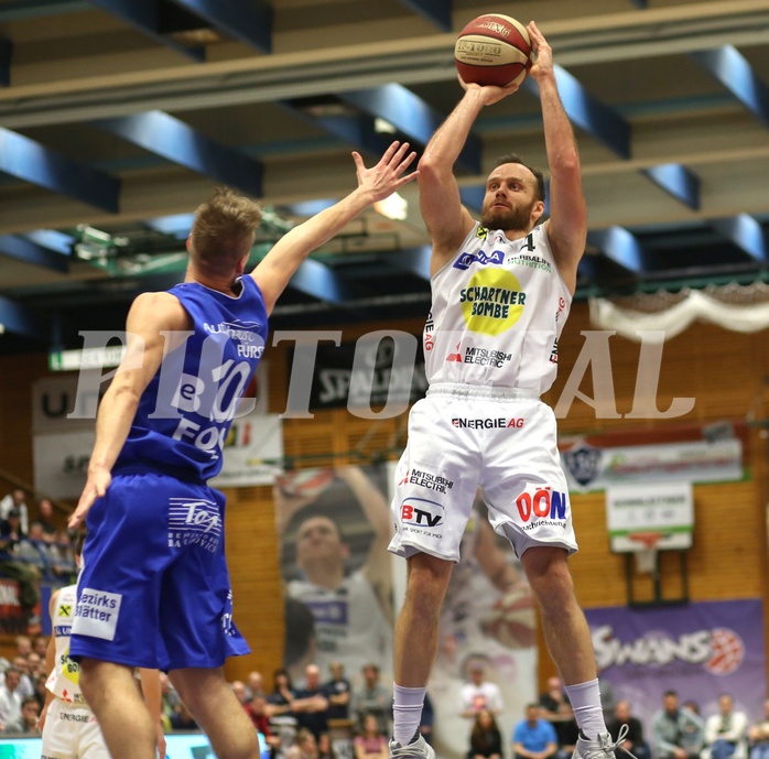 Basketball ABL 2017/18, Grunddurchgang 22.Runde Gmunden Swans vs. Oberwart Gunners