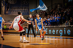 Basketball, win2day Basketball Superliga 2022/23, Grunddurchgang Runde 4, Oberwart Gunners, BC Vienna, Derek Hanes (14)