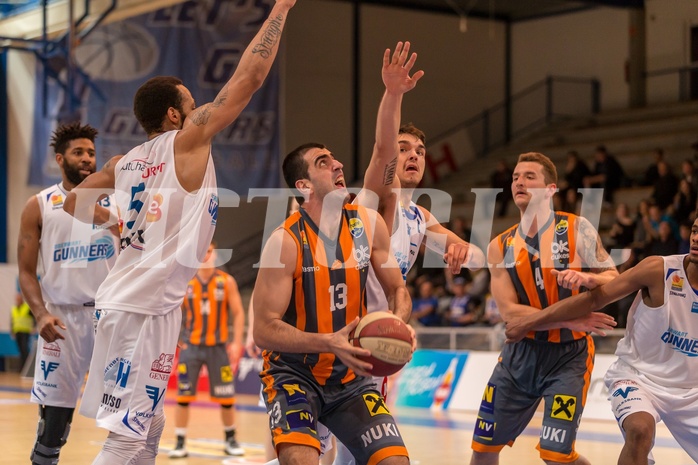 Basketball, ABL 2017/18, Grunddurchgang 17.Runde, Oberwart Gunners, Klosterneuburg Dukes, Edin Bavcic (13)