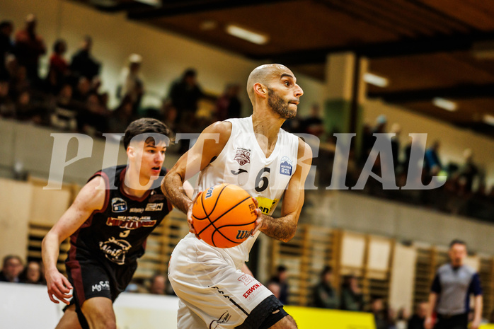 Basketball, Basketball Zweite Liga 2024/25, Grunddurchgang 17.Runde, Mattersburg Rocks, Mistelbach Mustangs, Dominik Alturban (6)