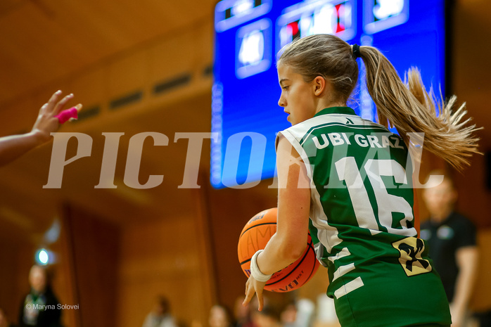 07.12.2024 Österreichischer Basketballverband 2024/25, SLWU14, Basket Flames UNION vs. UBI Graz

