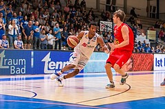 Basketball, ABL 2016/17, Playoff HF Spiel 2, Oberwart Gunners, WBC Wels, Andell Cumberbatch (13)