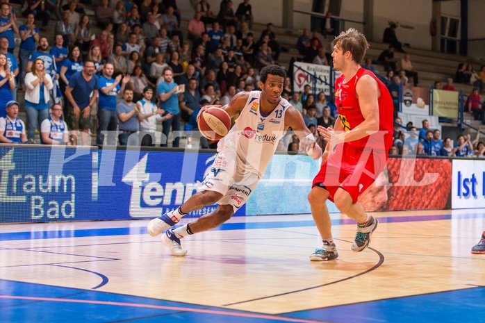 Basketball, ABL 2016/17, Playoff HF Spiel 2, Oberwart Gunners, WBC Wels, Andell Cumberbatch (13)