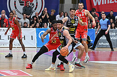 Basketball, Superliga 2024/25, Plazierungsrunde 5.Runde, Flyers Wels vs. Gmunden Swans,
