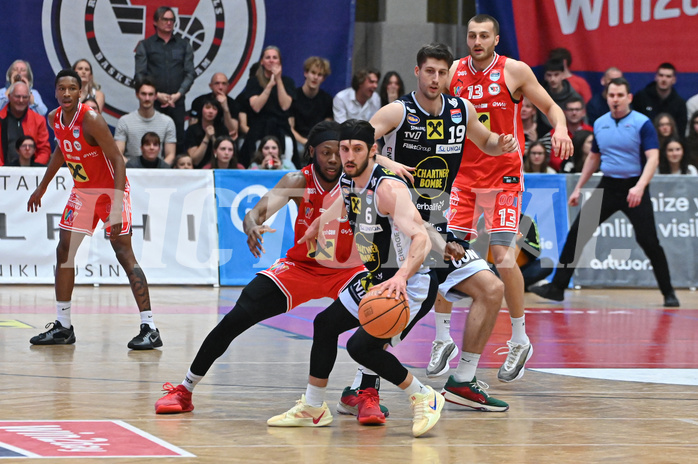 Basketball, Superliga 2024/25, Plazierungsrunde 5.Runde, Flyers Wels vs. Gmunden Swans,
