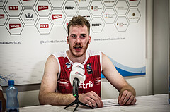 Basketball, FIBA EuroBasket 2025 Qualifiers , , AUSTRIA, IRELAND, Pressekonferenz: Jakob PÖLTL (12)