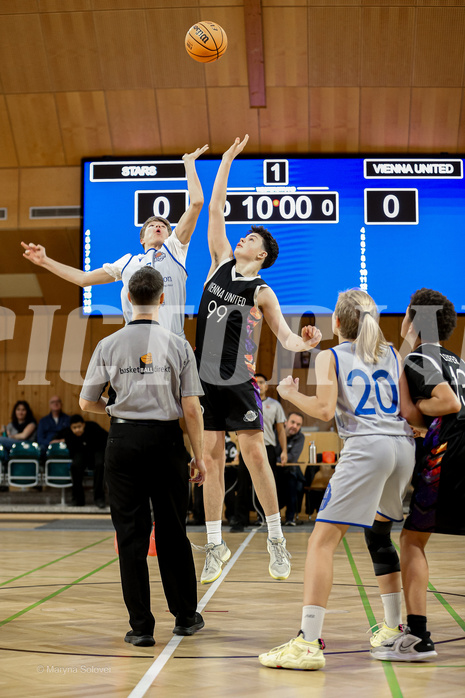 09.03.2025 Österreichischer Basketballverband 2024/25, SLMU14, STARS Basketball vs Vienna United