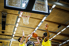 Basketball, Win2Day Superliga 2023/24, Grunddurchgang 4.Runde, SKN St. Pölten, Gmunden Swans, Daniel Friedrich (6)